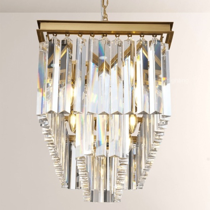 1920s Olion Rectangular Chandelier 40"