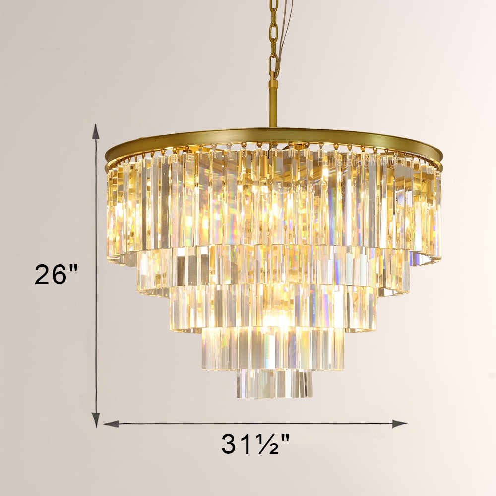 1920s Olion Round Chandelier 32"