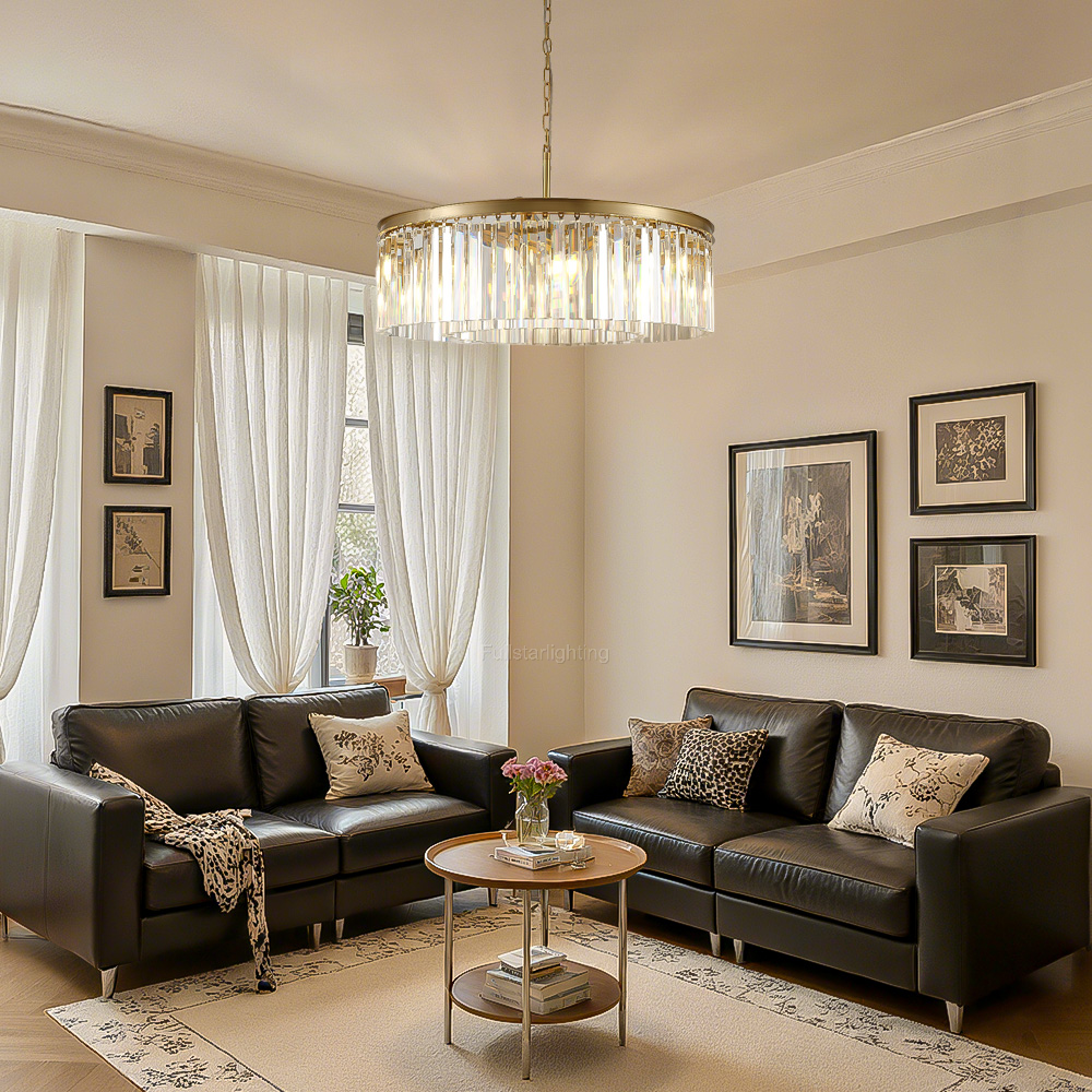 Raly Round Chandelier 32"D/42"D-Fullstarlighting