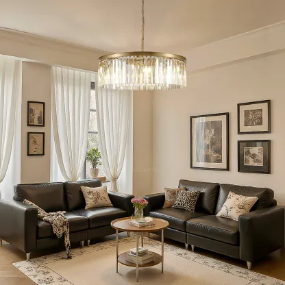 Raly Round Chandelier 32"D/42"D