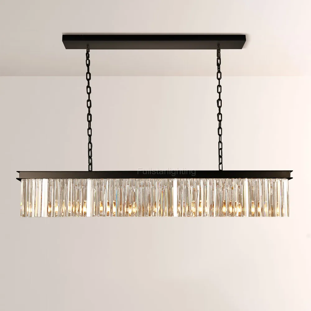 Raly Rectangular Chandelier 49"W/60"W-Fullstarlighting
