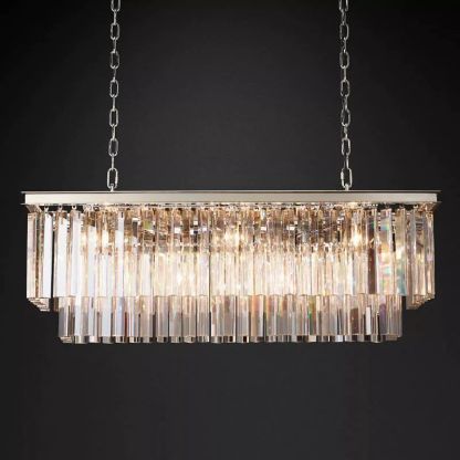 1920s Olion Rectangular Chandelier 40"-Fullstarlighting
