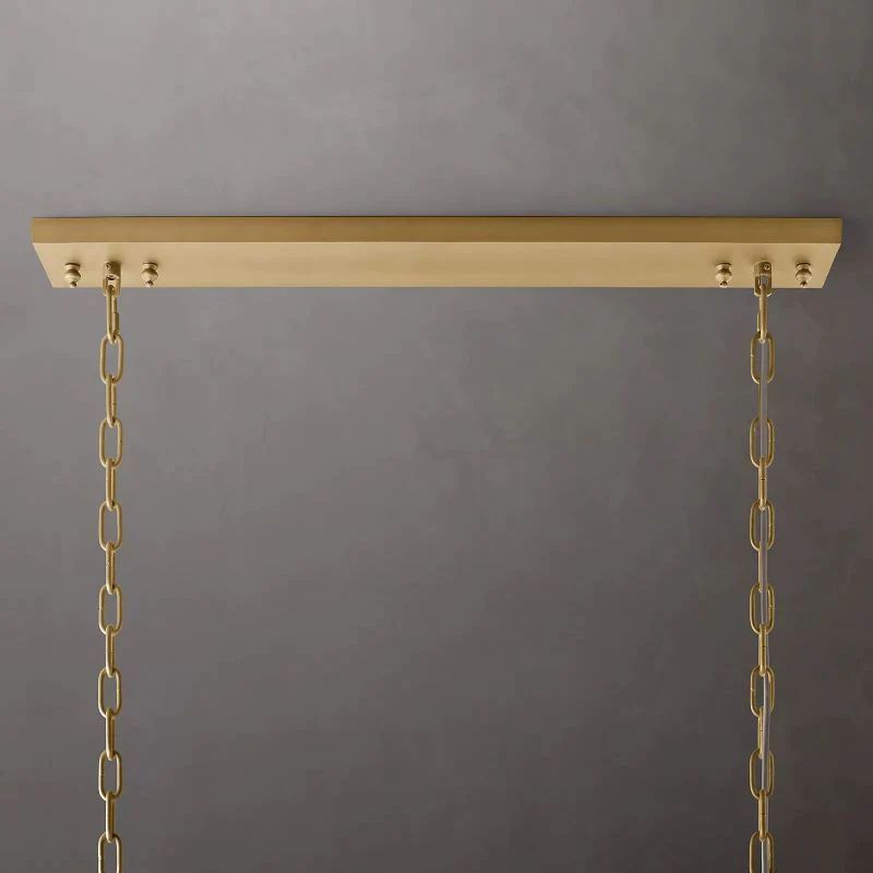 1920s Olion Rectangular Chandelier 49"
