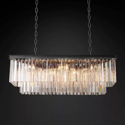 1920s Olion Rectangular Chandelier 40"-Fullstarlighting