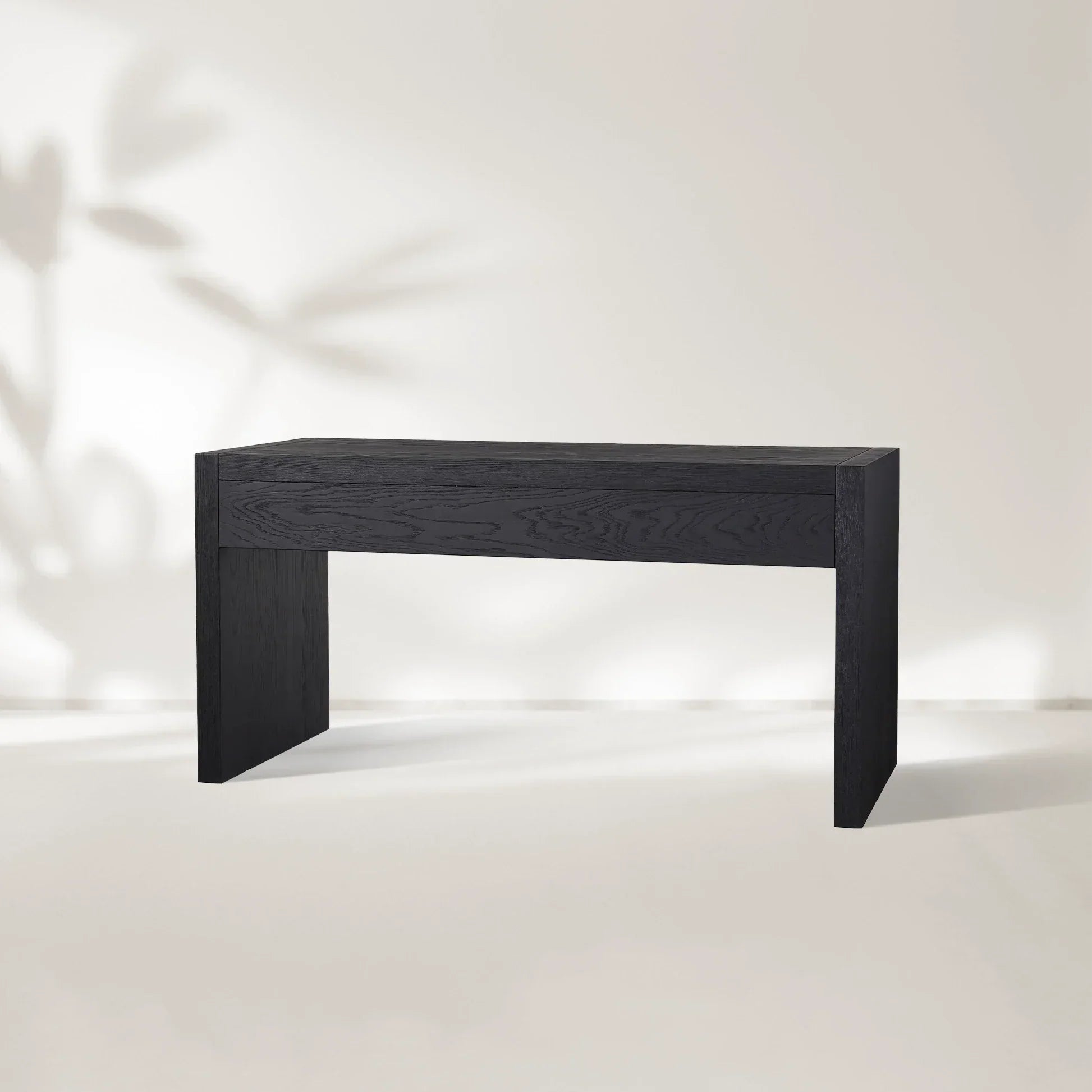 Bodhi Writing Desk Handcrafted From Solid White Oak With Brass Drawer Pulls-Fullstarlighting
