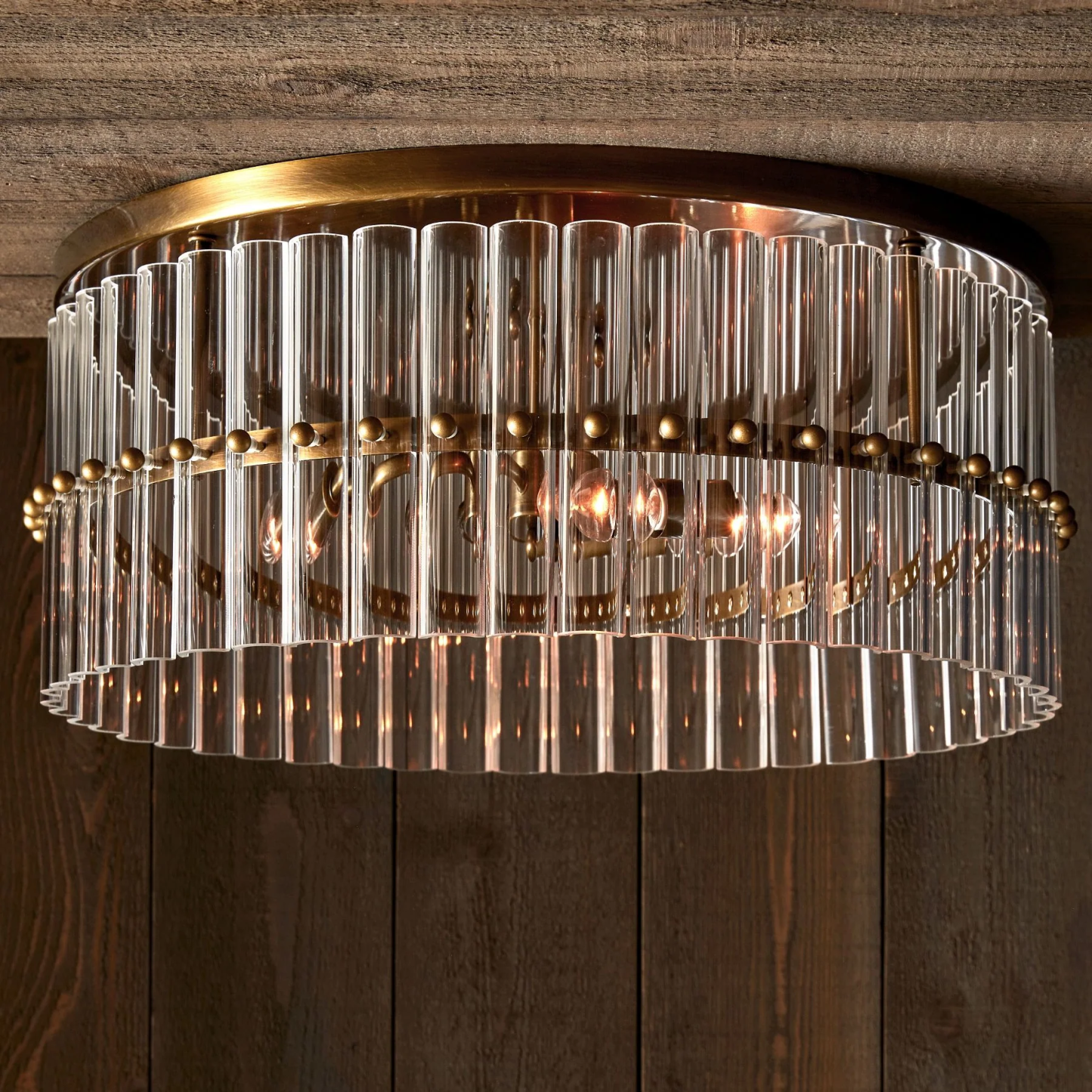 Molly Crystal Round Flush Mount-Fullstarlighting