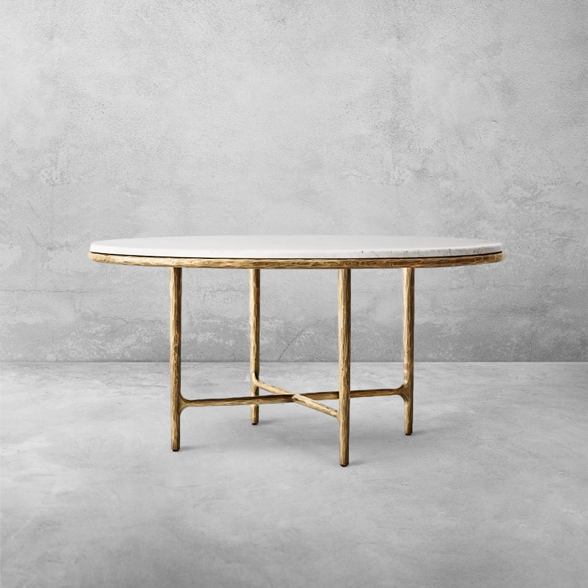 Thaddeus Marble Round Dining Table-Fullstarlighting