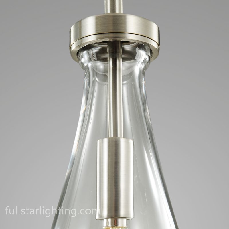 Raindrops 3-Light Rod Round Chandelier-Fullstarlighting