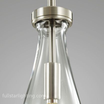 Raindrops 3-Light Rod Round Chandelier-Fullstarlighting