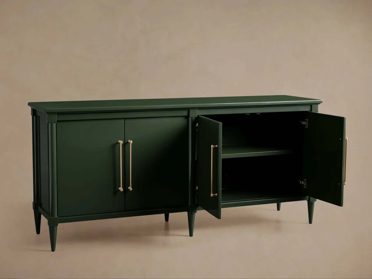 Oakleigh 4-Door Sideboard Solid Wood High Gloss Modern Classic Dining