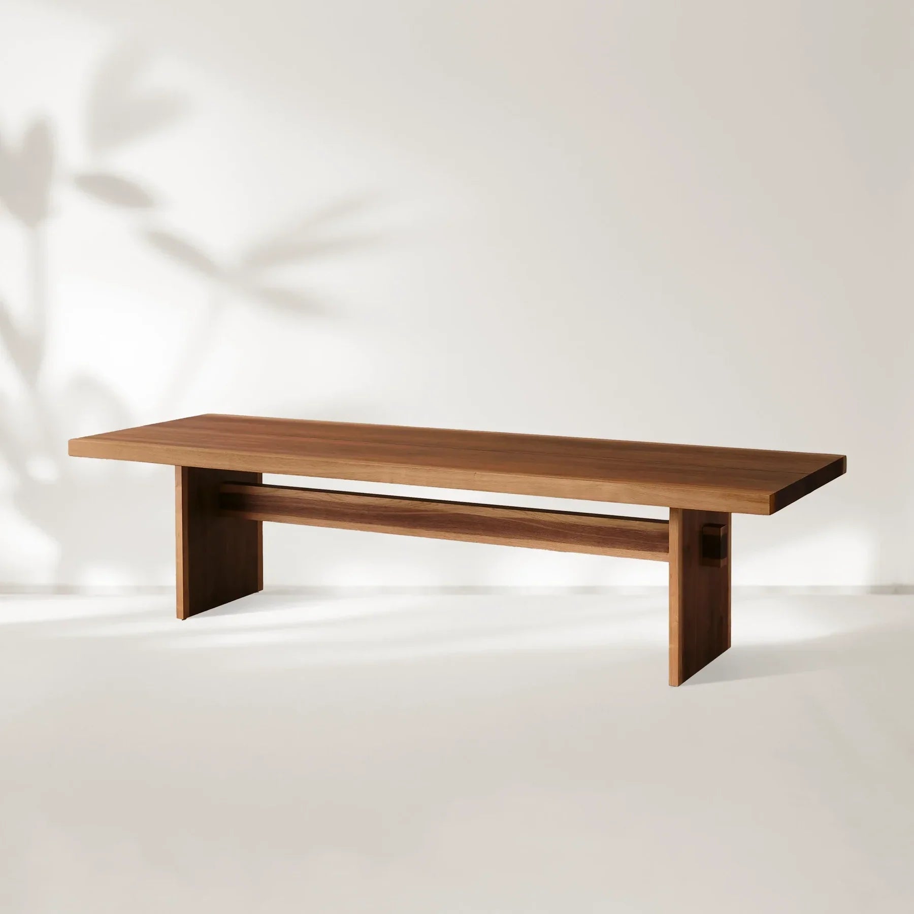 Mihaela Dining Table Handcrafted Romanian Oak With Walnut Veneer-Fullstarlighting
