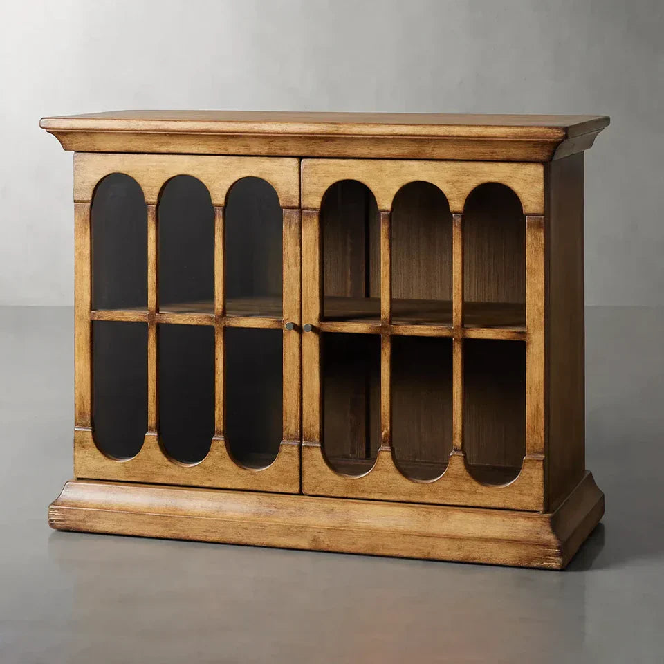 Merritt Low Dining Buffet Cabinet Solid Pine Sideboard-Fullstarlighting