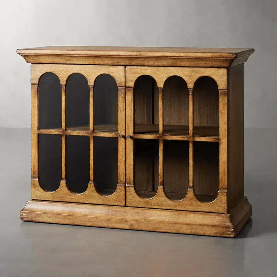 Merritt Low Dining Buffet Cabinet Solid Pine Sideboard-Fullstarlighting