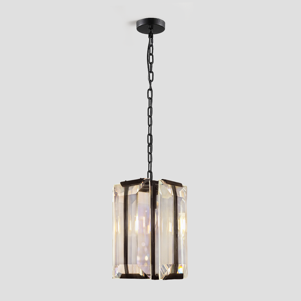 Kiko Square Crystal Pendant-Fullstarlighting