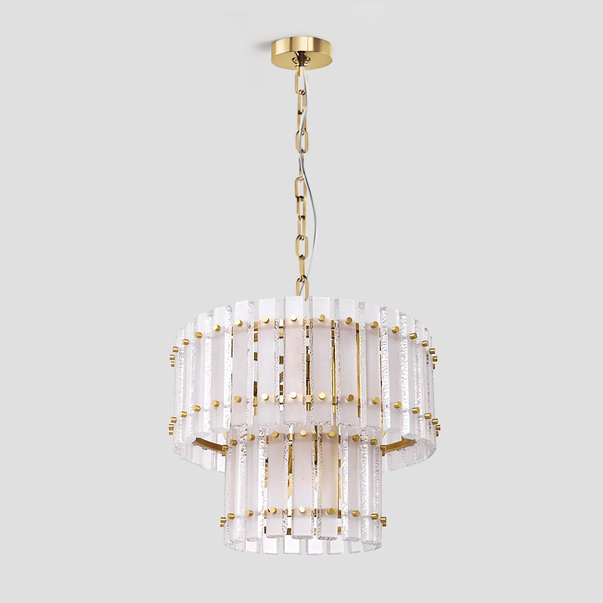 Mara Classical Round Glass Chandelier-Fullstarlighting