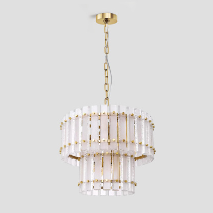 Mara Classical Round Glass Chandelier-Fullstarlighting