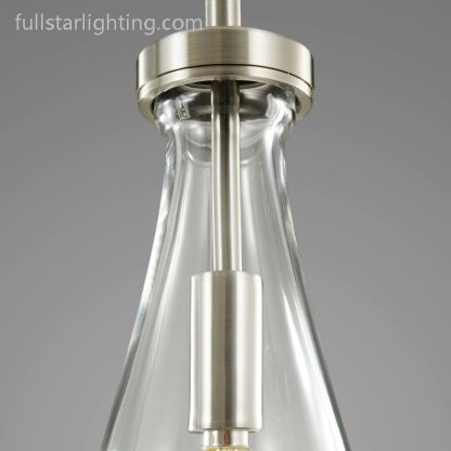 Raindrops 5-Light Rod Rectangular Chandelier