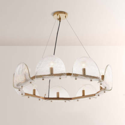 Mendez Glass Round Chandelier