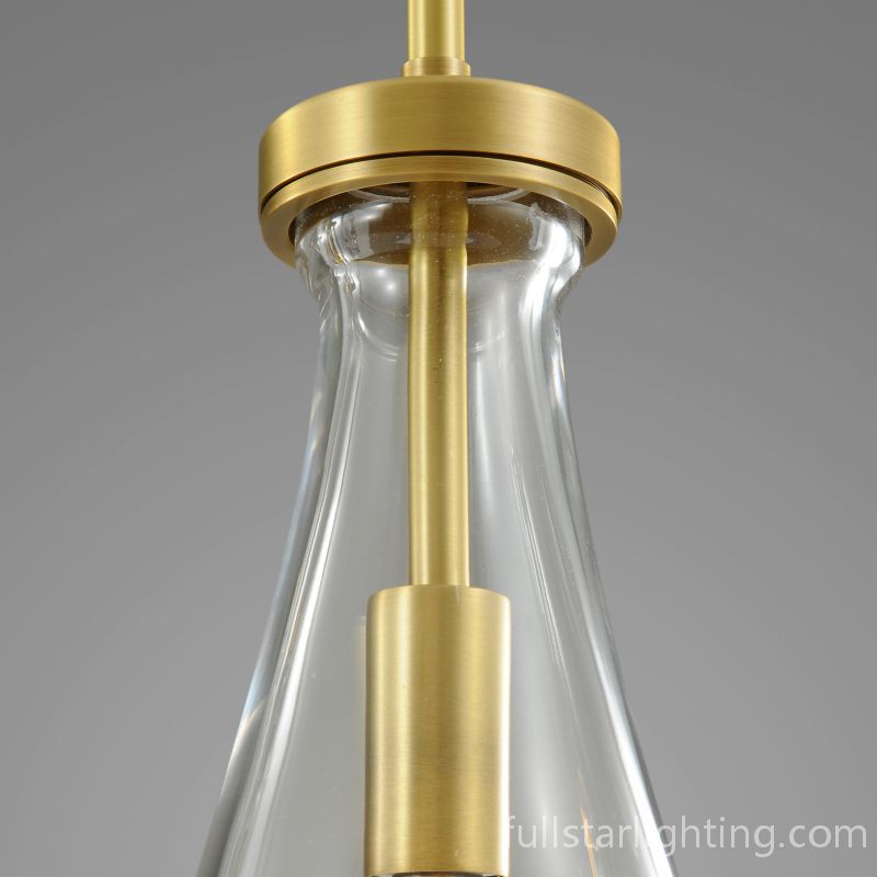 Raindrops 5-Light Rod Rectangular Chandelier