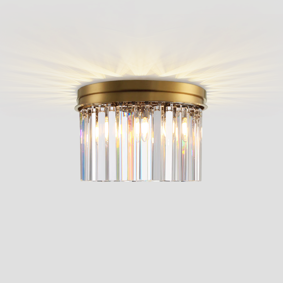 1920s Olion 1-Tier Crystal Round Flushmount-Fullstarlighting