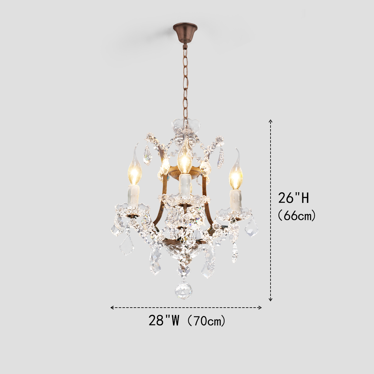 Classical Antique Crystal Chandelier-Fullstarlighting