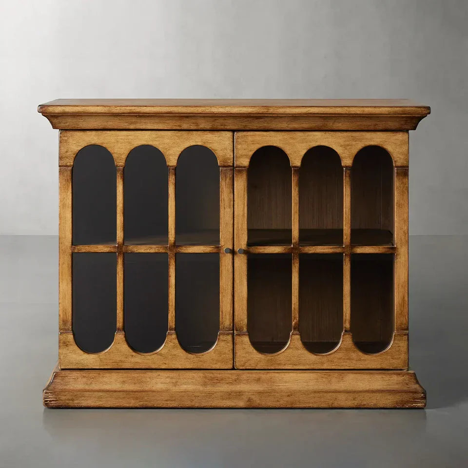 Merritt Low Dining Buffet Cabinet Solid Pine Sideboard-Fullstarlighting
