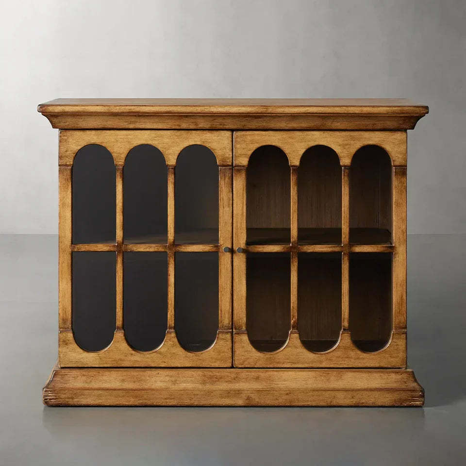 Merritt Low Dining Buffet Cabinet Solid Pine Sideboard-Fullstarlighting