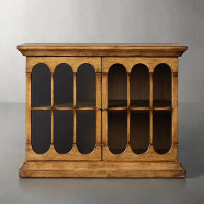 Merritt Low Dining Buffet Cabinet Solid Pine Sideboard-Fullstarlighting