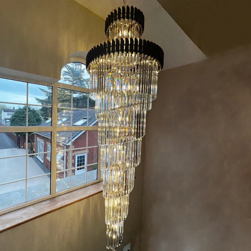 CYRUS MULTIPLE TIER CRYSTAL CHANDELIER