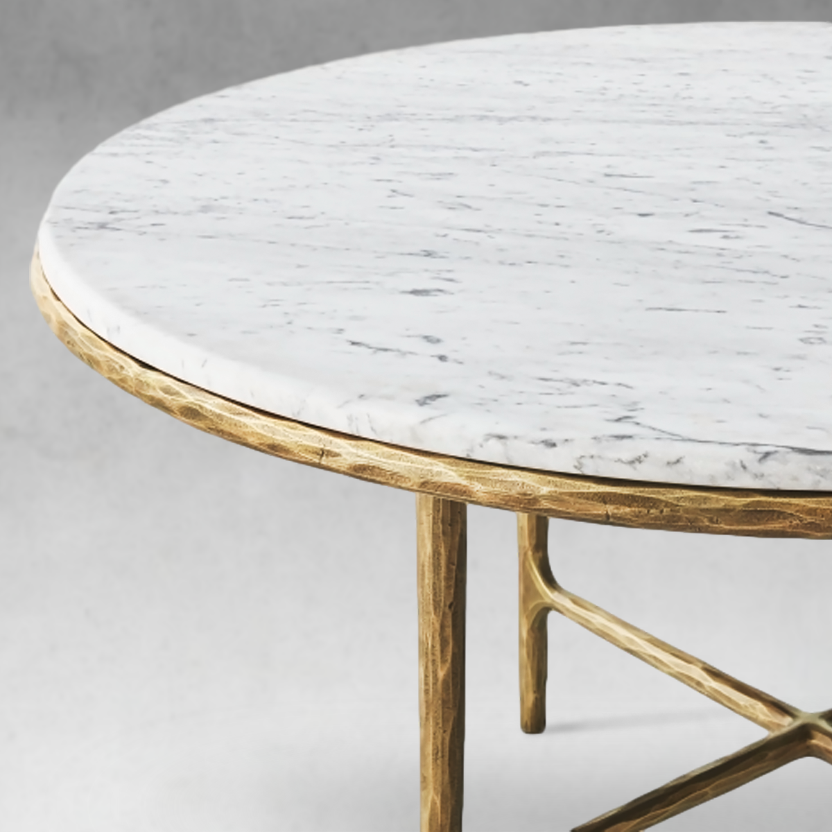 Thaddeus Marble Round Dining Table-Fullstarlighting