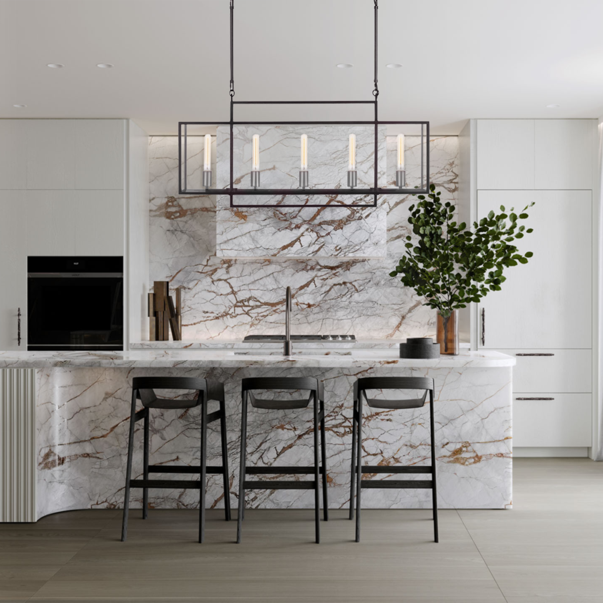 Deckman Linear Chandelier-Fullstarlighting