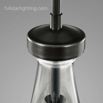 Raindrops 5-Light Rod Rectangular Chandelier-Fullstarlighting