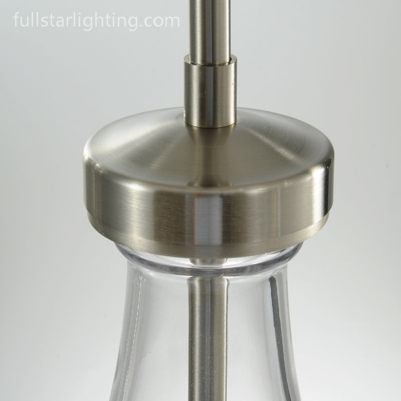 Raindrops 5-Light Rod Rectangular Chandelier