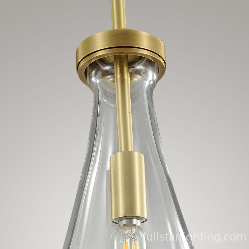 Raindrops 3-Light Rod Round Chandelier-Fullstarlighting
