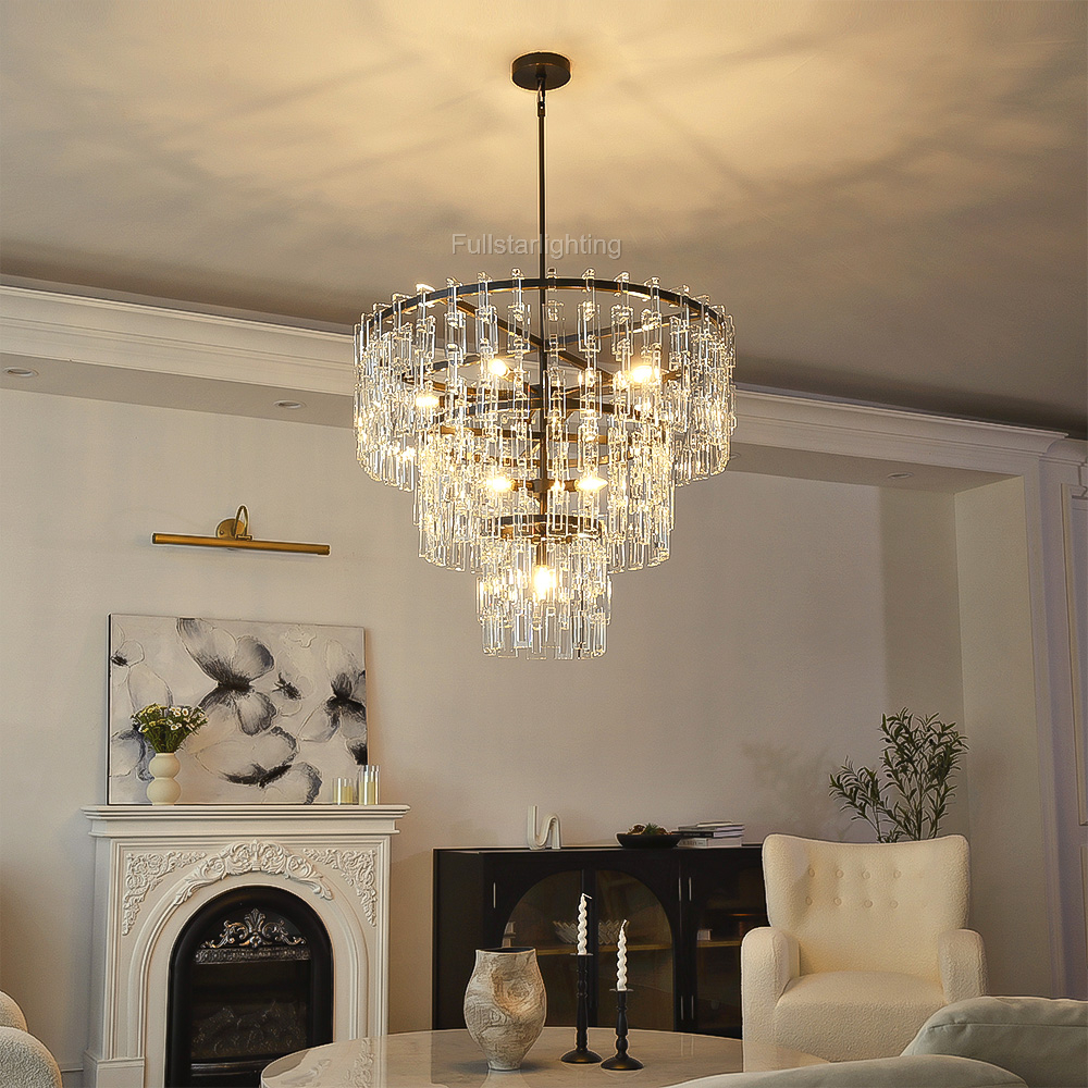 Iralier 3-Tier Round Chandelier 36"