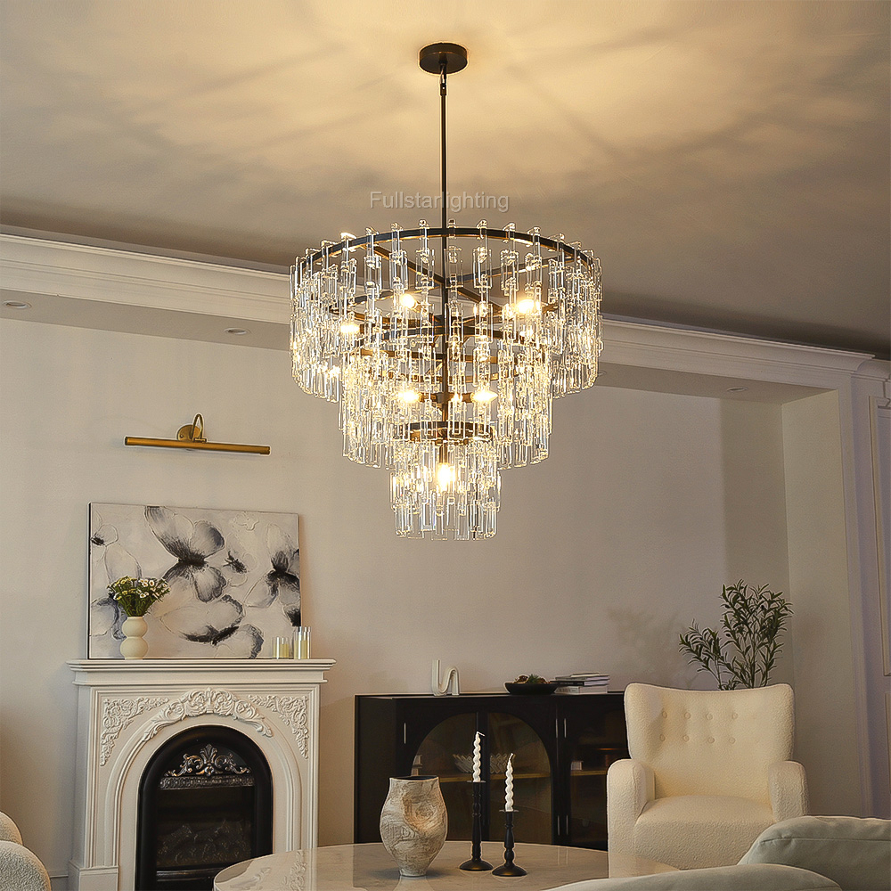 Iralier 3-Tier Round Chandelier 36"