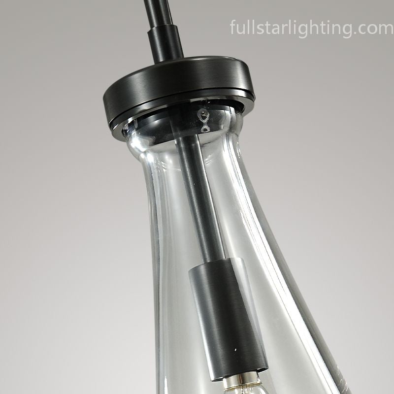 Raindrops 2-Light Rod Round Chandelier-Fullstarlighting