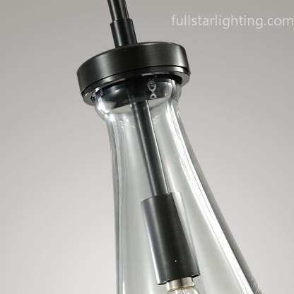 Raindrops 2-Light Rod Round Chandelier-Fullstarlighting