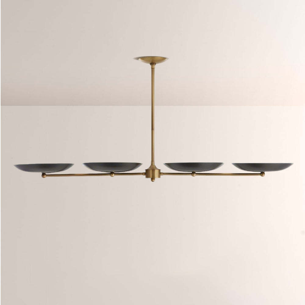 Griffith Bronze Linear Chandelier-Fullstarlighting