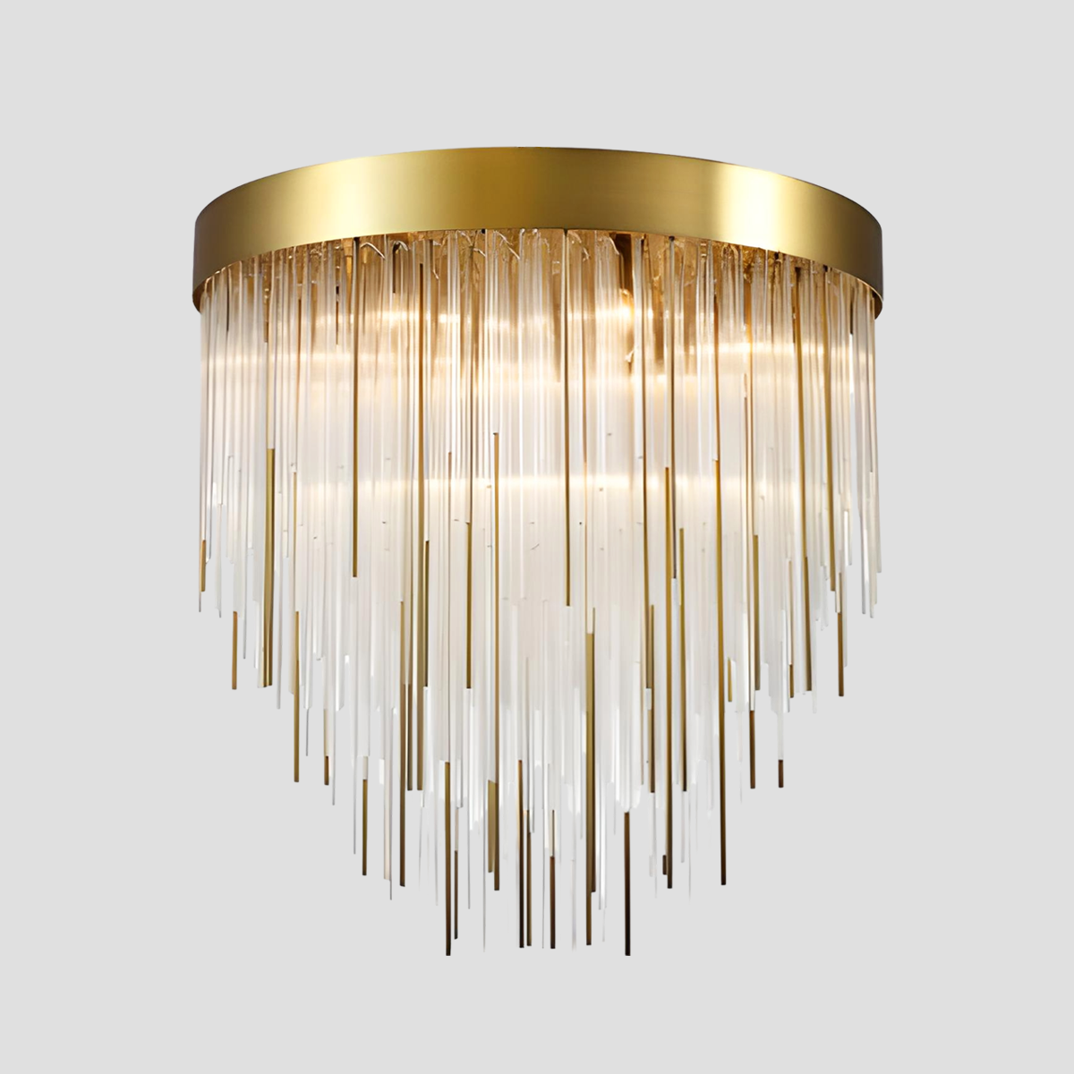 Canon Aged 12-Light Chandelier 30"-Fullstarlighting