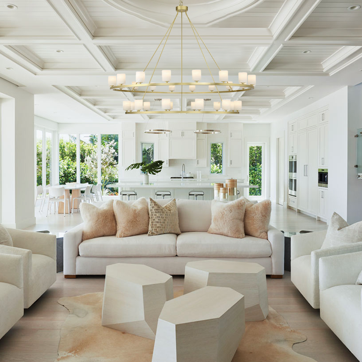 Kelly Round Chandelier-Fullstarlighting