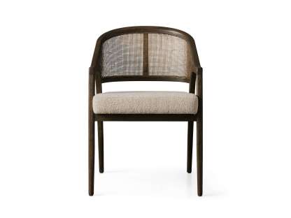 Aimee Dining Arm Chair in Mocha