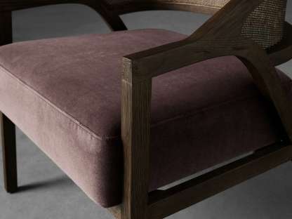 Aimee Dining Arm Chair in Mocha