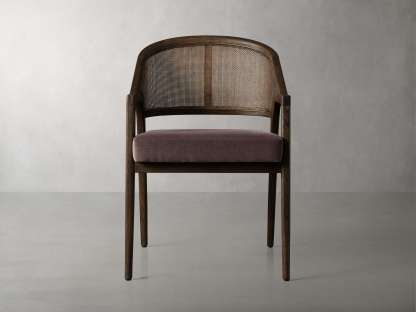 Aimee Dining Arm Chair in Mocha