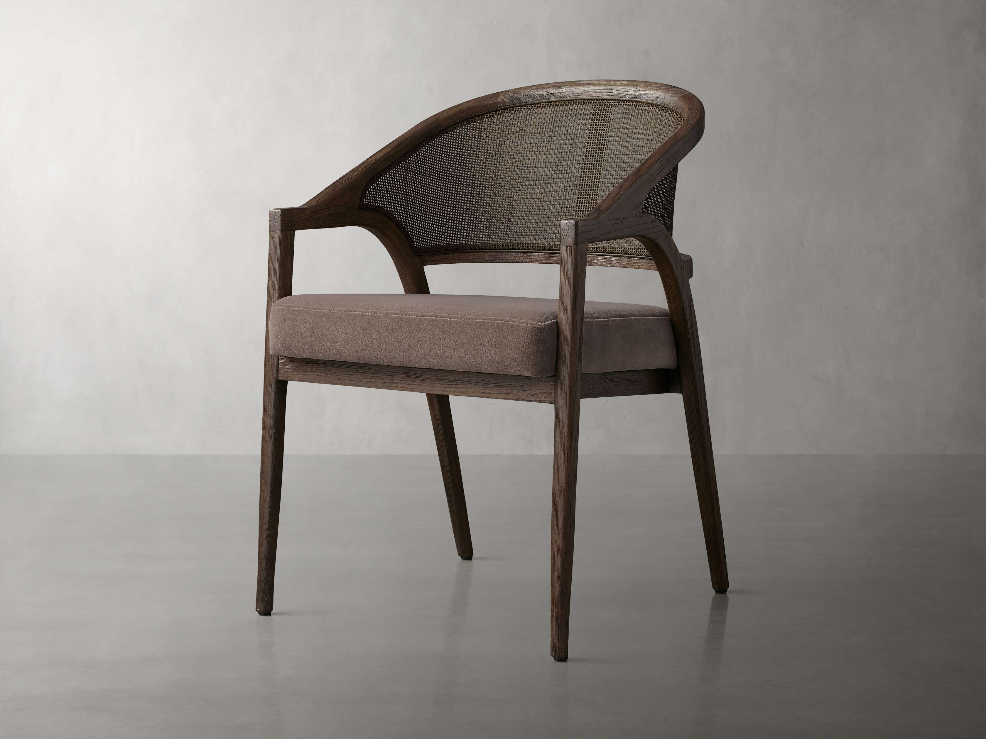 Aimee Dining Arm Chair in Mocha-Fullstarlighting