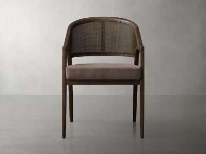 Aimee Dining Arm Chair in Mocha