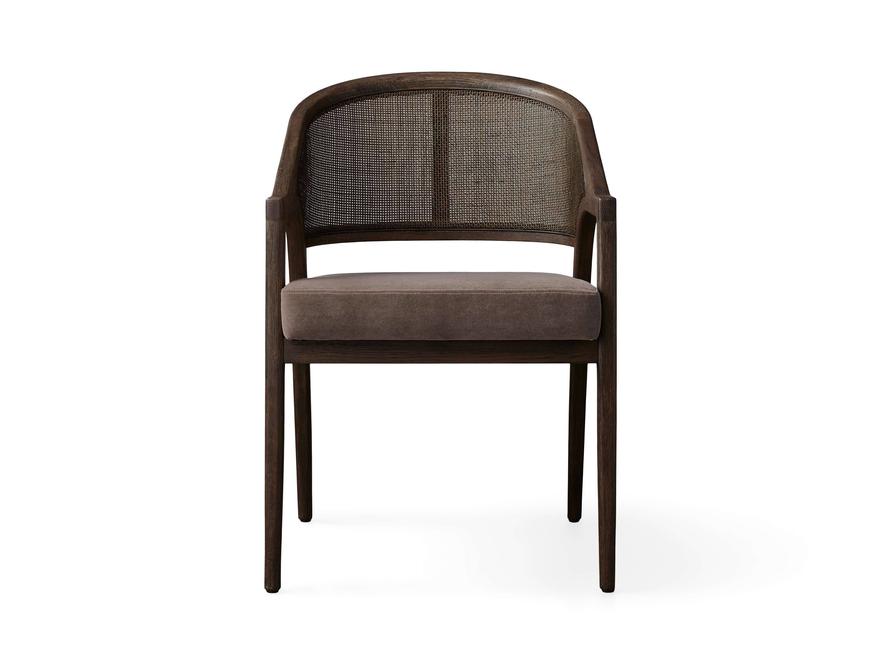Aimee Dining Arm Chair in Mocha-Fullstarlighting
