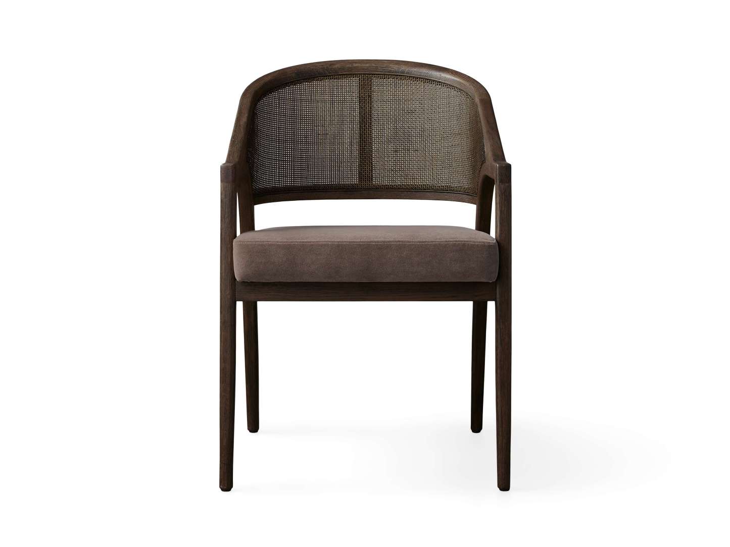 Aimee Dining Arm Chair in Mocha