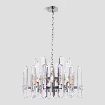 Brous Crystal Round Chandelier-Fullstarlighting
