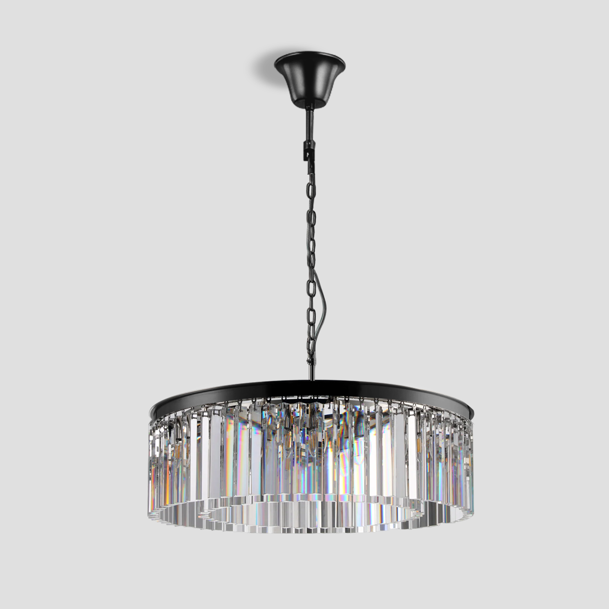 1920s Olion 1-Tier Crystal Round Chandelier-Fullstarlighting